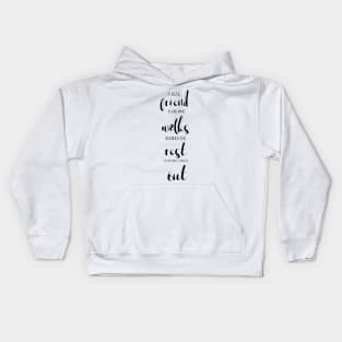 Friendship Quote A Real Friend is one who walks Typography Minimalist Kids Hoodie